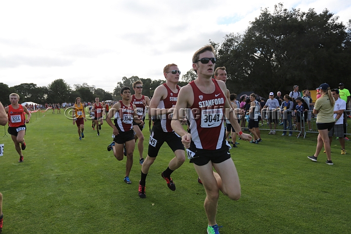 2014StanfordCollMen-253.JPG - College race at the 2014 Stanford Cross Country Invitational, September 27, Stanford Golf Course, Stanford, California.
